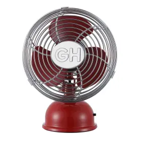 92521 Good Housekeeping All-metal 5 Inch Oscillating Usb-powered Personal Fan Crimson Red