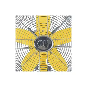 92609 Good Housekeeping Oscillating Desk Fan 3-speed Silver/yellow #3