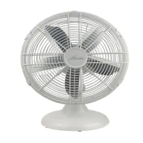 Good Housekeeping B09tck1hkv All-metal 12 Retro Table Fan In Matte White 90602