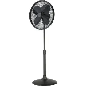 Gh15512 Good Housekeeping 16-in Retro Pedestal Fan - Matte Black