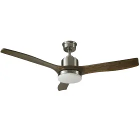 Gh18127 Good Housekeeping Canton 52 Inch Indoor Brushed Nickel Ceiling Fan With Led Light