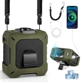 Vk811 Gosalisu Portable 10400mah Rechargeable Personal Cooling Device 100 Speeds Wearable