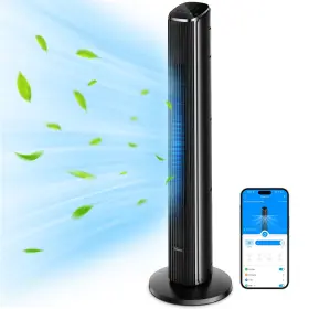 Goveelife 810127732681 36 Inch Tower Fan For Bedroom Smart Oscillating Floor Fans With Te