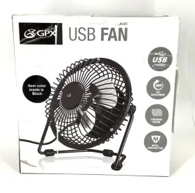 Au25b Gpx Usb Desk Fan Black New Open Box