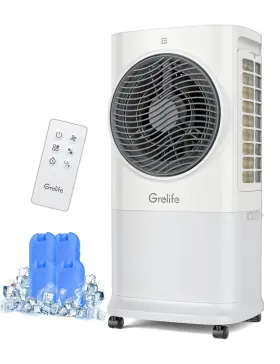 Df-af1360c Grelife 3-in-1 Portable Air Conditioner 400 Sq.ft Evaporative Cooler With 1.72ga