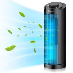 Tf-2007 Grelife Tower Fan 70 Oscillating With 3 Speeds Fast Cooling Quiet O