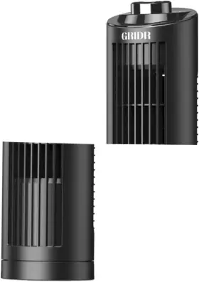 Fts006r Gridr Bladeless Table Tower Fan With Remote Control 3 Speed Settings For Living Room