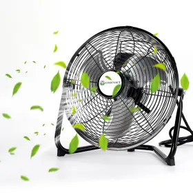 Gtounact 721114418443 12 Inch Floor Fan 3-speed High Velocity 360 Adjustable Tilting Powerful Airfl