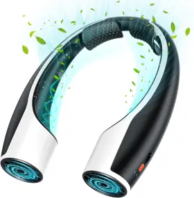 Guangdong Aoyun Technology Co. Ltd. 445021617630 Portable Neck Fan - 6000mah Rechargeable Personal With 6 Speeds 360 Coolin