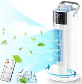 Gucayos 705353461002 16 Inch Evaporative Air Cooler Fan With Remote 4 Speeds Timer Oscillating Ac
