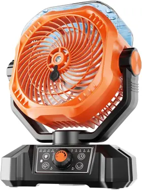 Ys01 Guffawz Misting Fan Portable With 360ml Tank 20000mah Battery Remote Control Led Ligh