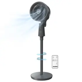 30240 Gusto 40w Electric Fan Oscillating Pedestal With Remote And Adjustable Time