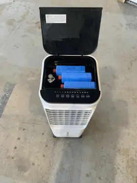 Gym08116 Gymax 340 Cfm Portable Evaporative Air Cooler With 12l Water Tank And 4-ice Boxes