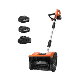Asysn0330020 Habitio Snow Shovel Cordless 20v 12 Inch Electric Blower With 2 X 4.0ah Repla