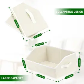 Hagerty 705353050206 Trapezoid Closet Shelf Organizer - Large Baskets For Organizing Fabric Storage #2