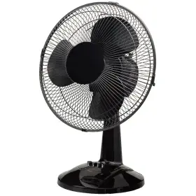 Hampton Bay 445057010078 12 Inch 3 Speed Portable Desk Fan In Black