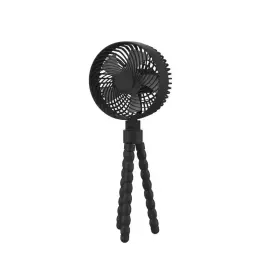 Hampton Bay 744110352078 5 Inch Mini Portable Personal Octopus Clip On Fan In Black