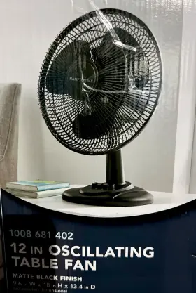 Hampton Bay 810040941788 12 Inch 3 Speed Personal Desk Fan In Black #2