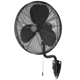 82024 Hampton Bay 24 Inch 3-speed Oscillating High Velocity Black Wall Mount Fan