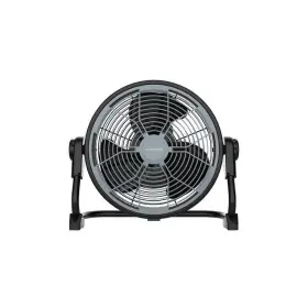 Hampton Bay 850031713871 Floor Fan 12 Inch Standalone Dc Rechargeable Parallel Sturdy Black Gray