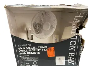 Wf-16ar Hampton Bay 16 Inch Indoor Wall Mount Fan With Remote #3