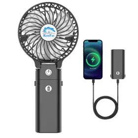 Handfan 688209609783 5200mah Portable Handheld Fan Personal Hand Held Makeup Foldable Sma