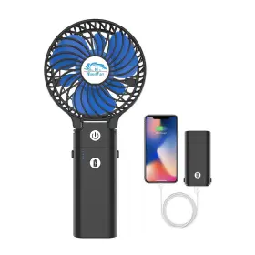 Bank-3 Handfan 718040902054 5200mah Portable Handheld Fan Rechargeable With Power Speeds Foldable
