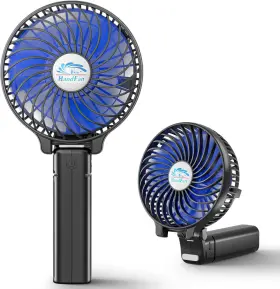 Hf-310 Handfan Portable Handheld Fan Mini Personal Battery Operated Cooling Rech