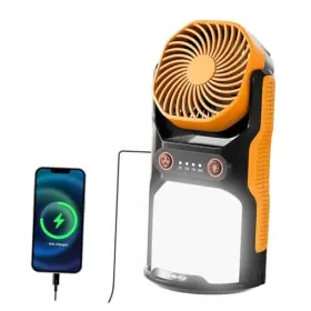 E041059ae Hangzhou Greatstar Industrial Co. Ltd Rechargeable Camping Lantern With Fan- 4400mah Power Bank Fan 3