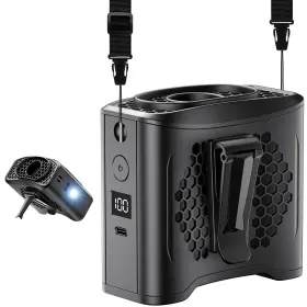 Gy-01 Hanop Portable Waist Fan With 10000mah Battery And Mobile Charging Hands Free Fo