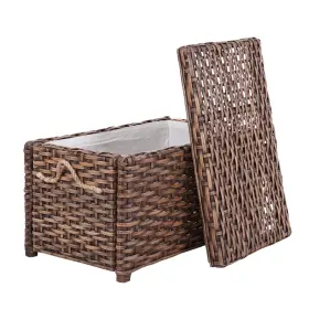 Hpm9003c Happimess Jacob 31.5 Inch Wicker Storage Trunk Collapsible For Flat Stor