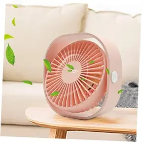 Harata Fan 312 Pink Mini Usb Desk 3 Speed Personal Small Desktop Table Quiet For