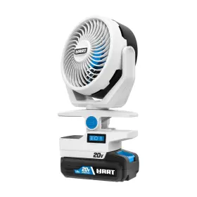 Hpcf50b Hart -20-volt 4-inch Clamp Fan Kit 1 20-volt Lithium-ion Battery