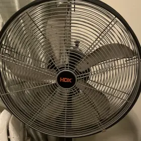 Fsd1-500b3w Hdx Floor Fan Black Electric Adjustable Tilt 3-blade 136w