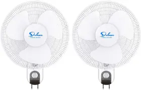 Healsmart 840166216682 16 Inch Digital Household Wall Mount Fans Adjustable Tilt 90 Degree 3 Spee