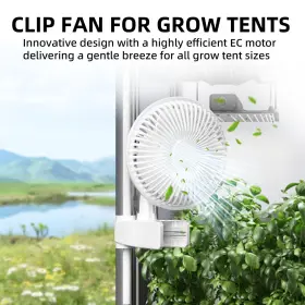 Healsmart 840166248454 Clip Fan 6-inch Grow Tent Monkey Wall Mount With Adjustable 90 #2