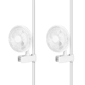 Healsmart 840166248454 Clip Fan 6-inch Grow Tent Monkey Wall Mount With Adjustable 90