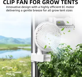 Glfanxclip6 Healsmart Clip Fan 6-inch Grow Tent Monkey Wall Mount With Adjust #2