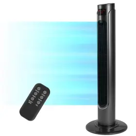 Hifanxtower37rcg Healsmart 36-inch Oscillating Tower Fan For Bedroom With Remote Control Led D