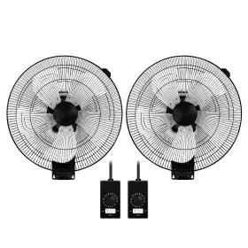 Hifanxwallmountpro18rcx2v3 Healsmart 18 Inch Household Commercial Wall Mount Fan 90 Degree Horizontal Os