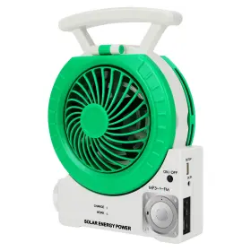 Hereta 937249372671 Multi-function Solar Fan Electric Outdoor Fishing With Mp3/table Lamp/tor