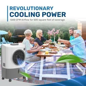 Mc18m Hessaire 600186762534 Portable Swamp Coolers - 1300 Cfm Evaporative Air Cooler With 2-speed F #2