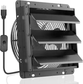 Apb25d Hg Power Upgraded 10 Inch Shutter Exhaust Fan New Version Black
