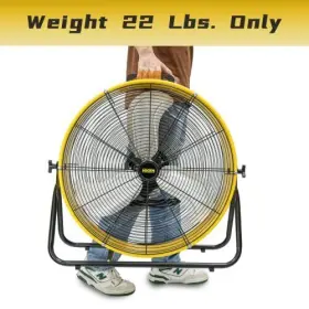 8200 Hicfm 894192003194 Cfm 24 Inch Portable High Velocity Drum Fan With Powerful 1/3 Hp Motor #3