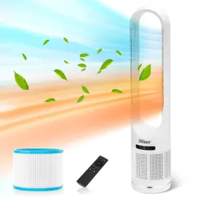 Hiluce 976757560019 Fan And Heater Combo 3-in-1 Bladeless With Remote Space Hepa F