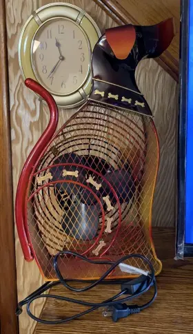 Himalayan Breeze 858560002039 Decorative Electric Big Dog 18 Inch Fan Deco New In Open Box Read #2