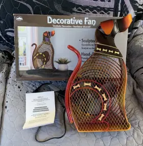 Himalayan Breeze 858560002039 Decorative Electric Big Dog 18 Inch Fan Deco New In Open Box Read