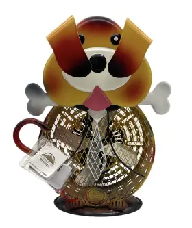 Hbm-7001 Himalayan Breeze Breezedog Shaped Electric Fan Metal Blades Decorative 14in Tall