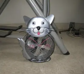 Hbm-7003 Himalayan Breeze Decorative Cat Fan Works Sculpted Ironwork #2