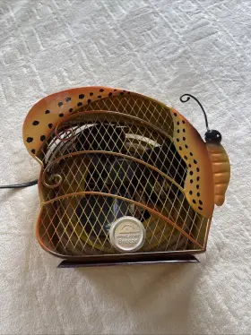 Hbs-9032 Himalayan Breeze Metal Butterfly Shaped Decorative 2 Speed Fan 9 Inch Tall